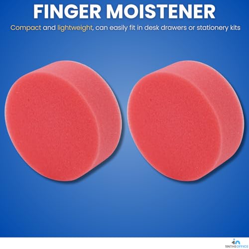 Fingertip Paper Moistener 4 Pack - Refillable Envelope & Office Use