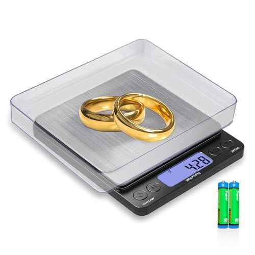 SKEAP Digital Jewelry Scale ? 500g x 0.01g Precision Gold Scale for Jewelers & Collectors, Digital Pocket Scale with Backlit LCD, Tare Function? Ideal for Gemstones, Bullion & Coins.