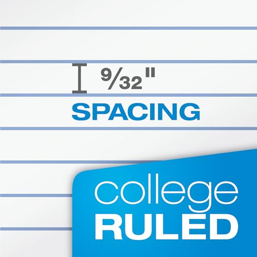 Oxford 1 Subject Spiral Notebook - College Ruled Pastel Colors, Set of 6, 8 x 10.5 Inches, Pastel Pink, Orange, Yellow, Green, Blue, Purple, College Rule