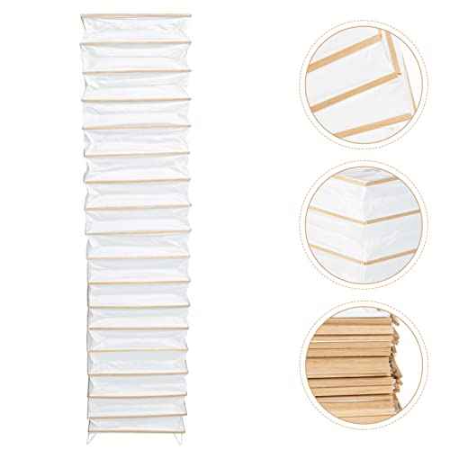 Uonlytech Paper Floor Lamp Shades Nordic Style Table Lampshades Barrel Chandelier Light Cover Protector for Home Hotel Bedside Desk Floor Lamp, Beige