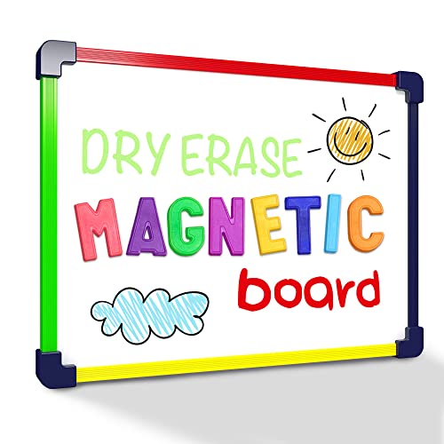 Scribbledo Pack of 1 9x12 Double Sided Magnetic Dry Erase Board for Kids Classroom Home Travel