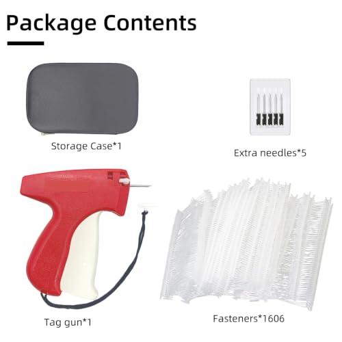Hobanga Price Tagging Gun Kit for Clothes with 5 Needles & 1600 Barbs