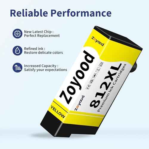 Remanufactured Ink Cartridge Replacement for Epson 812 812XL T812 T812XL Ink Cartridges Combo Pack Compatible with Epson WF-7310 WF-7820 EC-C7000 Printer (Black, Cyan, Magenta, Yellow, 4 Pack)