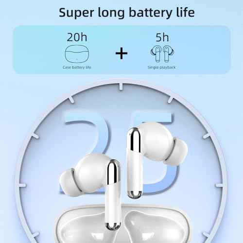 TWS Translation Noise Cancelling Earbuds, 144 Language Two-Way Real time Translator Device, in Ear Voice Language Translator Earbud Supports Calls, Music with APP Fit iOS & Android.