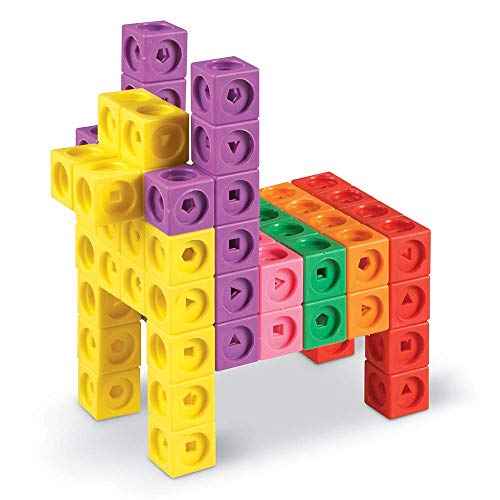 Learning Resources MathLink Cubes Big Builders - Set of 200 Cubes, Ages 5+, Develops Early Math Skills, STEM Toys, Math Games for Kids, Math Cubes for Kids