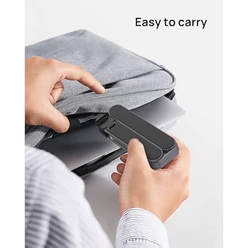SODI [Ultra Compact] Foldable & Portable Laptop Stand for Desk, Lightweight Tablet Stand for Business Travel, Library, Cafe, 6 Level Height Ergonomic Aluminum Computer Holder for 10-16" Laptops