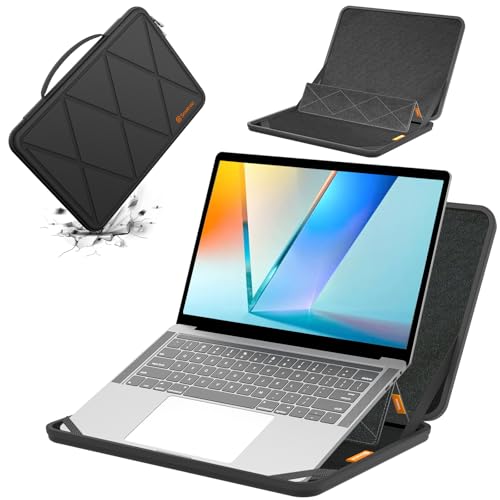 Smatree MS63 Hard Sleeve Case with Stand Compatible for 14 inch ASUS Vivobook Flip 14 TP470/TM420, for ExpertBook B5 Flip B5402F, Zenbook Duo 14, for 14 inch ASUS L410, for 14inch ChromebookFlip CX3