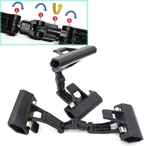 Black Adjustable Foldable Twistable Copy Holder Clip for Easel and Desk – Pack of 2