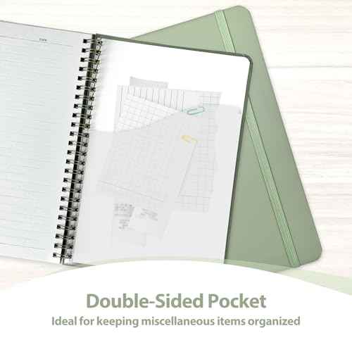 Journaling Notebooks, Lined Spiral Journal Notebook for Women & Men, 146 Pages College Ruled Hardcover Note Book for Work, Note Taking, Journaling, School, Writing, A5(5.5''x8'')