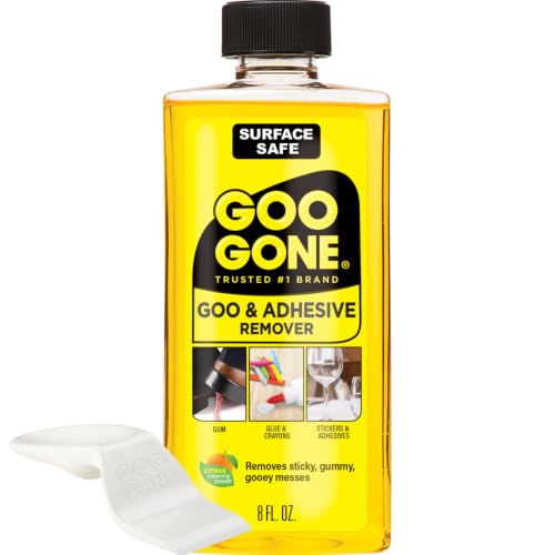 Goo Gone Original Liquid Adhesive Remover 8 Oz with Sticker Lifter - Surface Safe