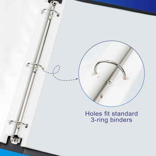 65 Pack Clear Sheet Protectors, 8.5 x 11 inch Page Protectors for 3 Ring Binder,Top Loading Paper Protector for Documents and Photos,Letter Size