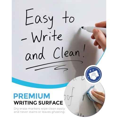 MaxGear Small Dry Erase Board, 14"x11" Double Sided Hanging Whiteboard for Wall, Mini White Board with 3 Dry Erase Markers and 3 magnets, Portable Whiteboard for Planning Learning Writing Drawing Memo