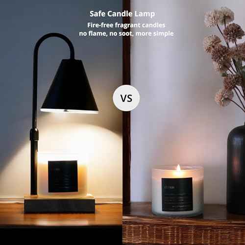Candle warmer lamp with dimmer, dimmable, adjustable height, wax warmer, new home, decor, house warming