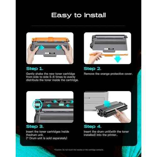 TN750 Toner Cartridges Replacement for Brother TN-750 TN-720 TN720 Compatible with HL-5470DW HL-5450DN HL-6180DW MFC-8710DW MFC-8950DW Printers(Black, 2 Pack)
