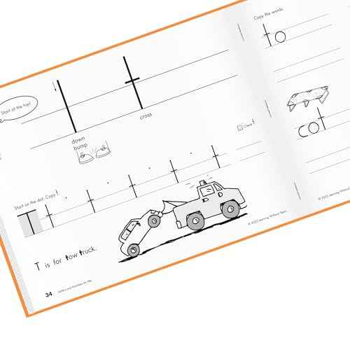 Learning Without Tears Letters and Numbers for Me Student Workbook, Age 5+, Preschool, Kindergarten Handwriting Practice, Writing Book, School & Home, Language Arts, Tutoring, Sensory
