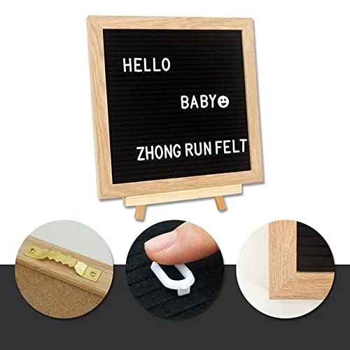 Felt Letter Message Board 340 Letters,Letter Board Sign with Stand, 10X10 Inch for Baby & Pregnancy Announcement Sign,for Party Home Decor
