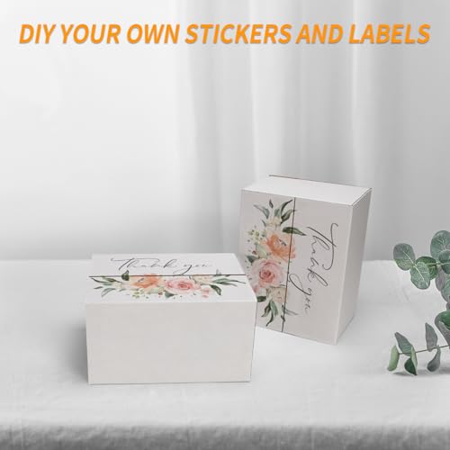 9x7x5 Shipping Boxes Set of 30 - White Corrugated Cardboard Mailing Boxes for Small Business Packaging