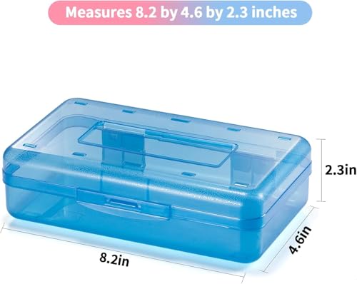 Sooez Navy Blue Pencil Case for Kids & Students, Large Storage Box