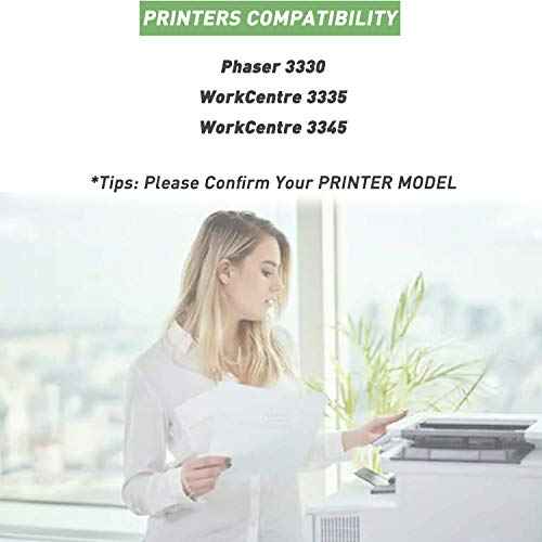 Compatible Toner Cartridge Replacement for Xerox WorkCentre 3335 3345 Phaser 3330 Toner 106R03622 High Capacity 8,500 Pages-106R03620 106R03624 Black 1 Pack
