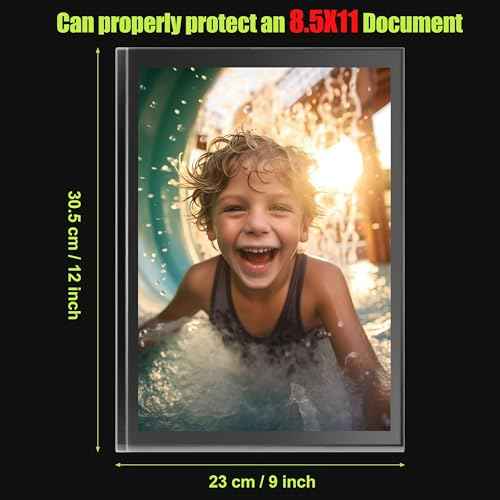 Self Laminating Sheets 8.5 x 11 Best Document Fit: Booklet Style Laminating Pouch, Easier Than Single Side Adhesive Laminate, Bubble Free Application Perfect for Menus, Recipes, Certificates, Artwork