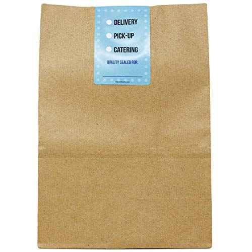 Quality Seal Labels for Delivery Pick Up Catering Food Safety Stickers 2.25" x 6.75" 500 Total Labels