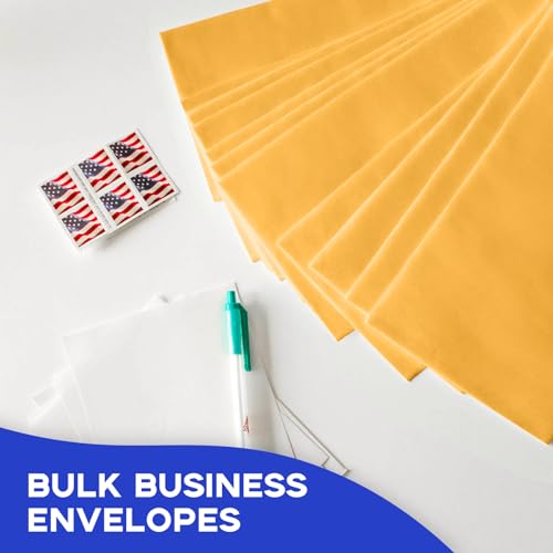 Goefun Yellow 6x9 Manilla Envelopes, 50 Pack - Self Seal Mailing & Office Envelopes