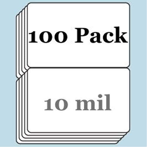 Brainstorm ID 10 mil Butterfly Pouch Laminates (100 Pack) - Credit Card Size (2.125 x 3.375 Inches), Gloss Finish, for Use with Teslin Paper