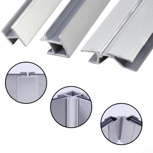 Shophubio 90° Base Connector for Kitchen Plinth Panels – Aluminum Skirting Corner Joint 360°-12cm (Silver)