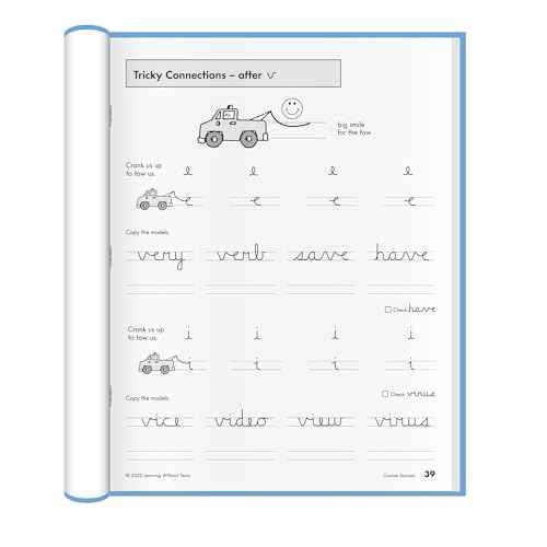 Learning Without Tears Cursive Success Student Workbook, Age 9+, 4th Grade+, Handwriting Practice, Writing Book, School & Home, Language Arts, Tutoring, Sensory