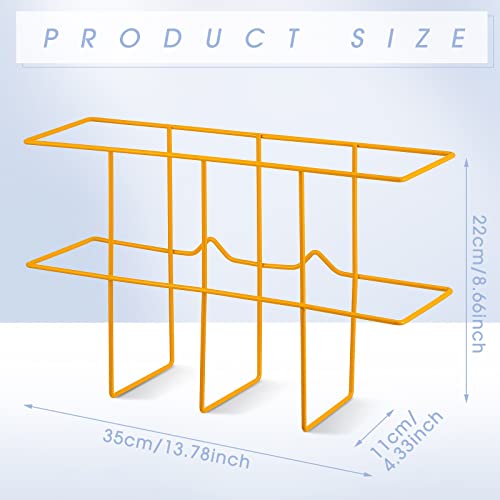 Nuenen 2 Packs MSDS Binder Holder Wall Mount MSDS Binder Rack Mounting Wire 3 Ring Storage for File Magazine Book Sheet Organizer Safety Display Office Home, 13.78 x 8.66 x 4.33 Inch