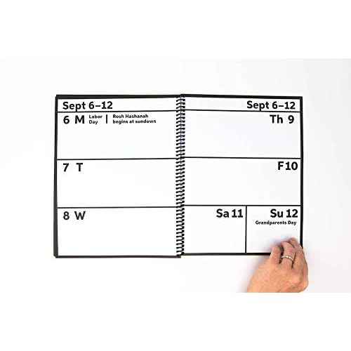 2026 EZ2See¢ç Weekly Planner Calendar - Daily Plan Organizer with Large Black Print, Numbers, Borders - High Contrast Appointment Book with Huge Space for Notes, Bold Lines