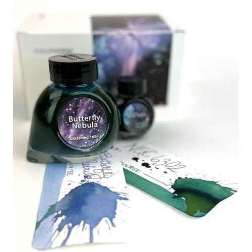 Colorverse Fountain Pen Ink Blue Butterfly Nebula 65ml & NGC 6302 15ml Dye-Based Ink