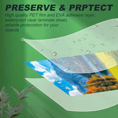 5 Mil Thermal Laminating Sheets 200 Packs, 9¡± x 11.5¡± Clear Laminating Pouches Holds 8.5 x 11 Inch Sheet Lamination Plastic Paper for Laminator, School Office Supplies Laminate