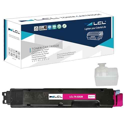 LCL Compatible Toner Cartridge Replacement for Kyocera TK5282 TK-5282 TK5282M TK-5282M 1T02TWBUS0 M6235cidn M6635cidn P6235cdn M6235 P6235 M6635 (1-Pack Magenta)