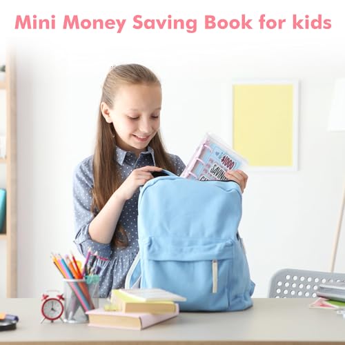 Blue Mini Money Saving Binder with 25 Envelopes - $1000 Capacity, Reusable