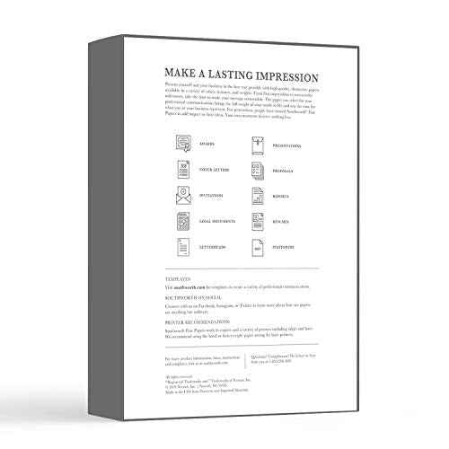 Southworth 8.5-inch x 11-inch Specialty Paper, 24 lbs., 100 Brightness, 500/Box (964C)
