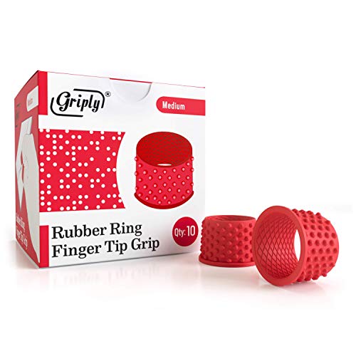Griply Medium Rubber Finger Tips - Hand Grips & Protector Pads