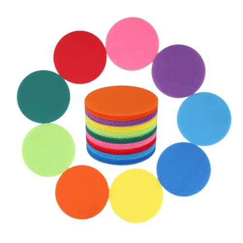 36 Pack Colorful Carpet Floor Markers - Reusable Yoga & Classroom Dots