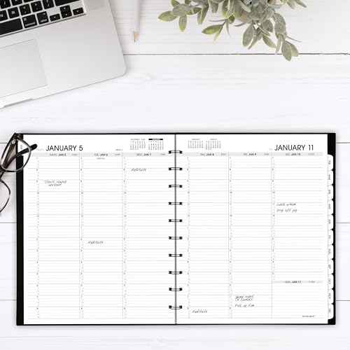 AT-A-GLANCE 2026 Appointment Book Planner, Weekly & Monthly, 8.75" x 11", Large, Move-A-Page, Black (70950E0526)