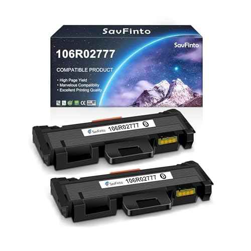 106R02777 Toner Cartridge Replacement for Xerox 106R02777 106R02775 Work with WorkCentre 3215 3215NI 3225 3225DNI Phaser 3260 3260DI 3260DNI 3052 Printer (3,000 Pages, Black, 2-Pack)