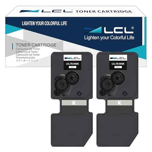 LCL TK5442 Black Toner Cartridge Replacement for Kyocera TK-5432 TK-5442 TK-5432K TK-5442K for ECOSYS MA2100cwfx MA2100cfx PA2100cwx PA2100cx Printer (2-Pack)