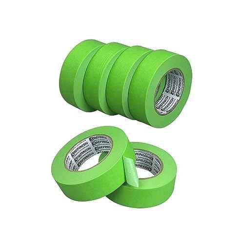Painters Tape - Green No Residue Automotive Masking Tape, Heat Resistant for Paint Booth, 1.41 Inches x 60 Yards, 6 Rolls