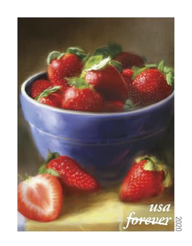 Tihoho Booklet of 20 Fruit & Vegetable Postage Stamps - Summer 2020, 10 Designs, US Mail