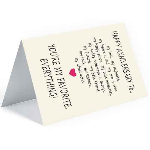 Anniversary Card to Husband | Happy Anniversary Card & Gifts for Men, Husband, Him, Boyfriend | Wedding