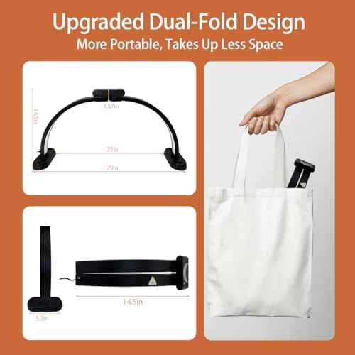 Half Moon Light for Nail Desk, 29" Adjustable Dimmable Nail Desk Lamp with Phone Holder, 3 Color & 10 Brightness Foldable Portable Manicure Lamp for Aesthetic Salon, 01Black