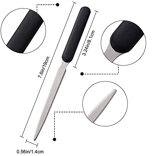 3PCS Stainless Steel Office Letter Openers with Ergonomic Handles
