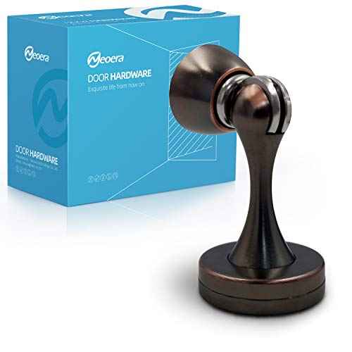 Neoera Magnetic Door Stop£¨Oil Rubbed Bronze Color£© Door Stopper Strong Magnetic Door Catch for Hold Door Open, Anti-Rust, Heavy Duty for Various Door Types, Wall & Floor Mount 3Pack