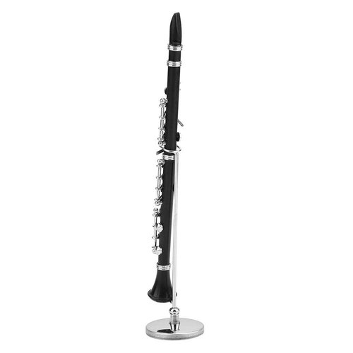Mini Musical Instrument Clarinet Model Kit, Miniature Decoration for Music Lovers' Desk