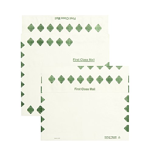 Tyvek Booklet Expansion Mailer 10x13x2 White 1st Class, 100 Pack