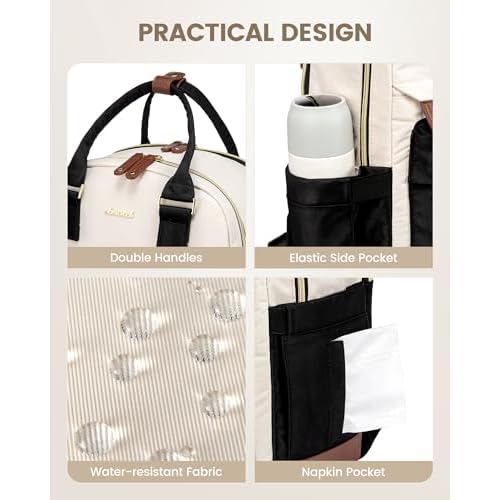 LOVEVOOK Travel Laptop Backpack Women, 17.3 Inch Anti-theft Laptop Bag with USB Port, Fashion Waterproof Computer Backpacks Teacher Nurse Backpack Purse for College School Work